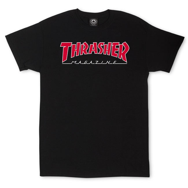 Thrasher Outlined T-Shirt (Black)