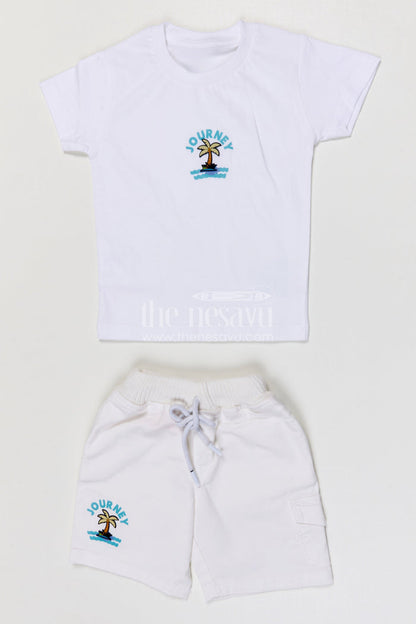 The Nesavu Boys Casual Set Toddler Boy Casual Outfit Set for Everyday Play and Outings Nesavu Nesavu toddler boy cotton casual outfit set for everyday playtime and summer outings with digital print