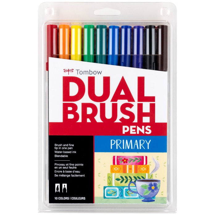 Tombow Dual Brush Pen Art Markers - 10-Pack