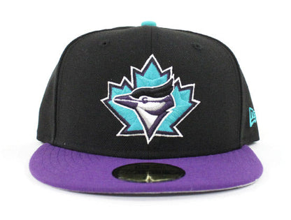 Toronto Blue Jays New Era 59FIFTY Fitted Hat (AIR JORDAN RETRO 8 AQUA Gray Under Brim)
