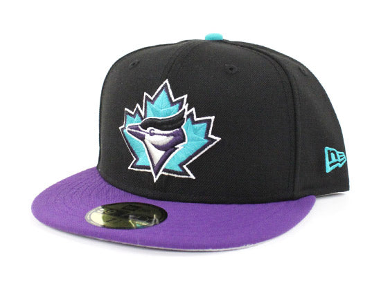 Toronto Blue Jays New Era 59FIFTY Fitted Hat (AIR JORDAN RETRO 8 AQUA Gray Under Brim)
