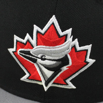 Toronto Blue Jays New Era 59FIFTY Fitted Hat (Black Gray Red Gray Under Brim)