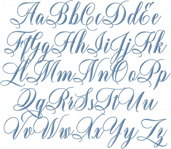 TRACY FONT 2 INCH SIZE