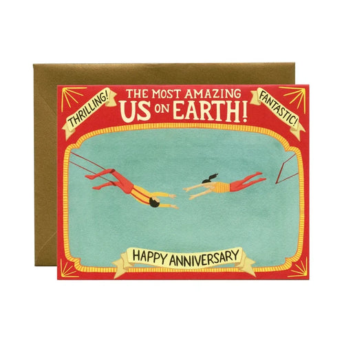 Trapeze Artists Anniversary Card