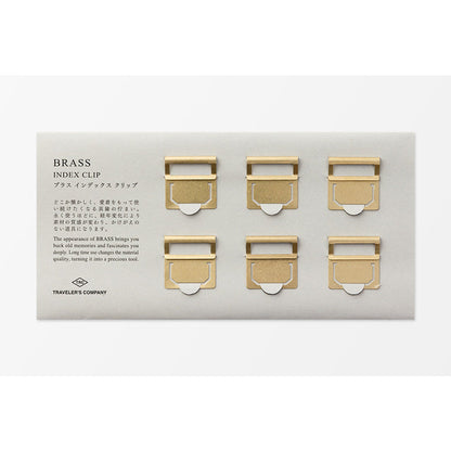 TRAVELER'S Company Brass Index Clips
