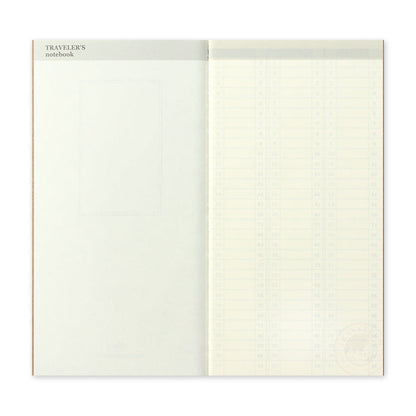 TRAVELER'S Company Refill 018 Free Diary (Weekly Vertical)(Regular Size)