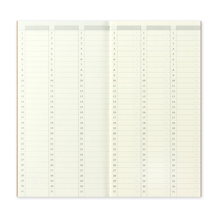 TRAVELER'S Company Refill 018 Free Diary (Weekly Vertical)(Regular Size)