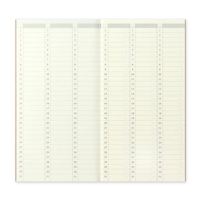 TRAVELER'S Company Refill 018 Free Diary (Weekly Vertical)(Regular Size)