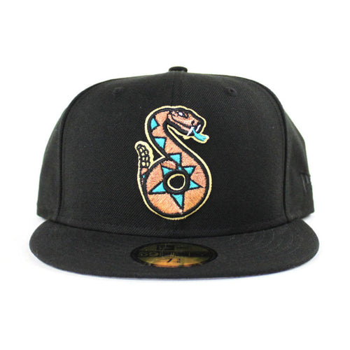 Tucson Sidewinders New Era 59Fifty Fitted Hats (Black Gray Under Brim)