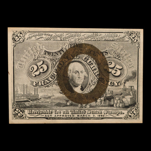 U.S. Fractional Currency, 25¢ Note, Second Issue - 1863 - United States of America