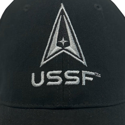USSF Logo Mesh Back Hat (Black)