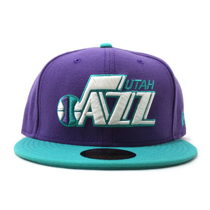 Utah Jazz New Era 59Fifty Fitted Hat (Light Purple Teal)