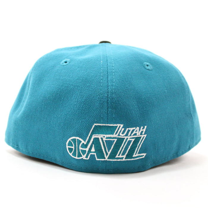 Utah Jazz New Era 59Fifty Fitted Hat (Teal Blue Under Brim)
