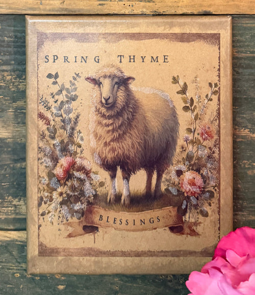 VBD-57 "Spring Thyme Blessings" Canvas Print