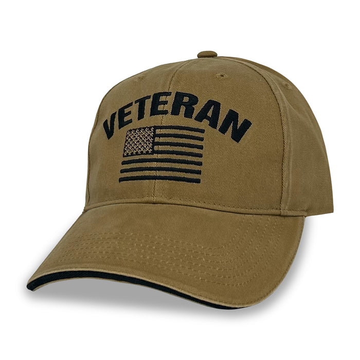 Veteran Flag Hat (Coyote Brown)