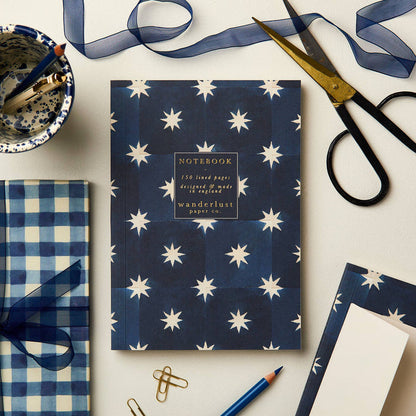 Wanderlust Paper Co - Navy Star Notebook