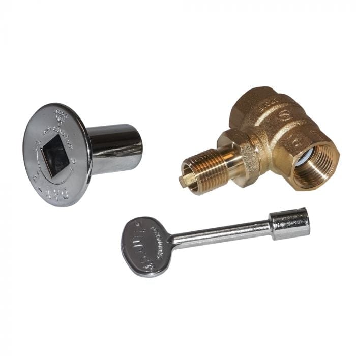 Warming Trends Gas Fire Pit Shut Off Valve Kit 3/4-Inch Key Valve KV34