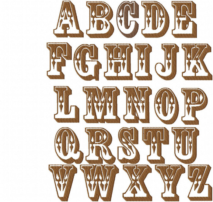 Western Advertising Font - comes in 2 inch size