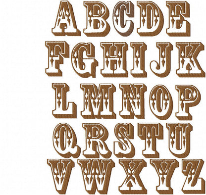 Western Advertising Font - comes in 2 inch size