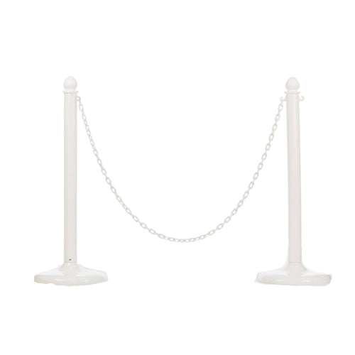 White Stanchion Chain