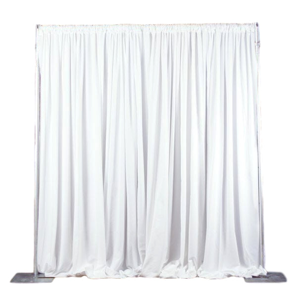 White Velour Pipe and Drape 9'x16' Section