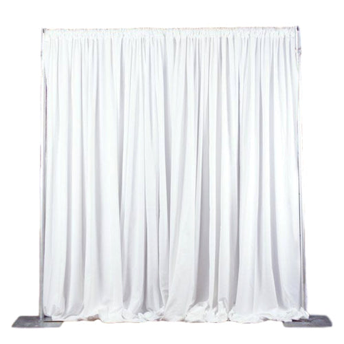 White Velour Pipe and Drape 9'x16' Section