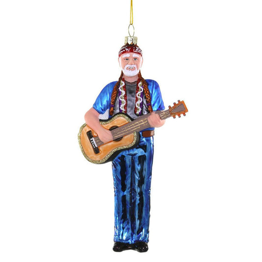 Willie Nelson + Guitar Ornament