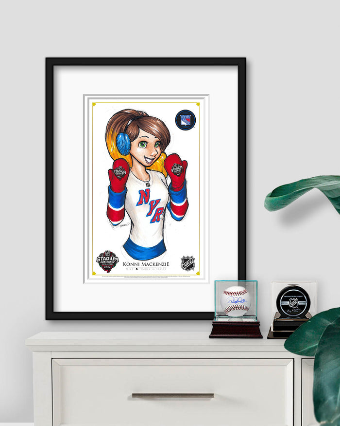 WinS® NHL Konni Mackenzie 2025 Stadium Series Detroit Red Wings Poster Print