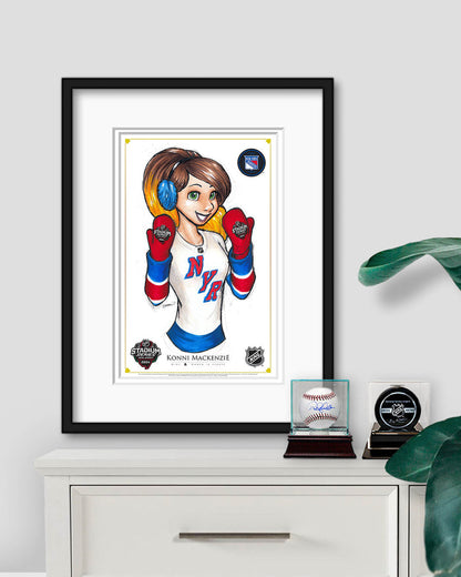 WinS® NHL Konni Mackenzie 2025 Stadium Series Detroit Red Wings Poster Print