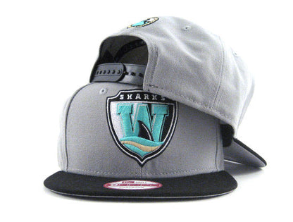 Worcester SHarks New Era 9Fifty Snapback Hat (AIR JORDAN RETRO 10 LIBERTY GRAY UNDERBRIM)