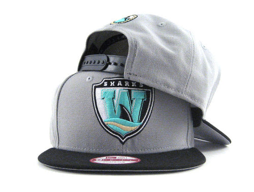 Worcester SHarks New Era 9Fifty Snapback Hat (AIR JORDAN RETRO 10 LIBERTY GRAY UNDERBRIM)