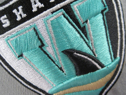 Worcester SHarks New Era 9Fifty Snapback Hat (AIR JORDAN RETRO 10 LIBERTY GRAY UNDERBRIM)