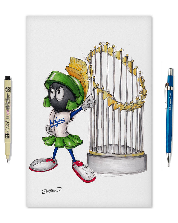 World Series Marvin The Martian 2024 Art Print