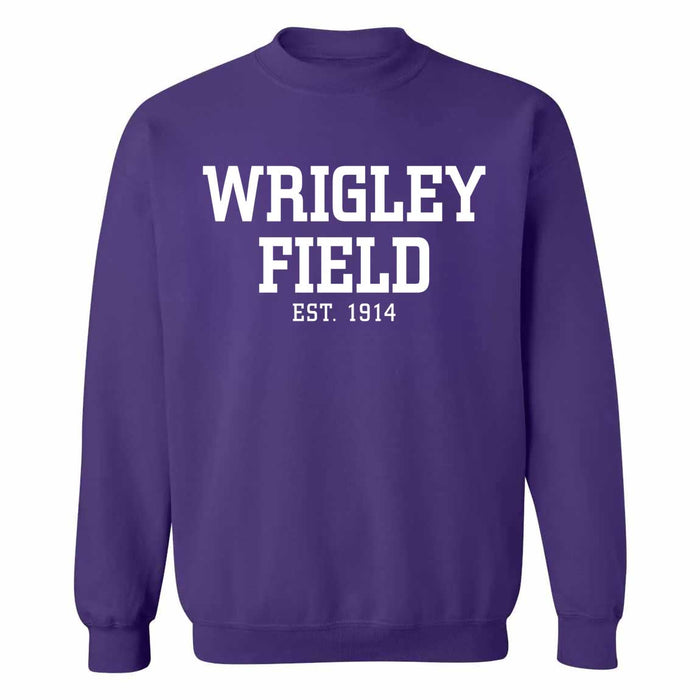 Wrigley Field Est. 1914 Northwestern Purple Core Crewneck Sweatshirt