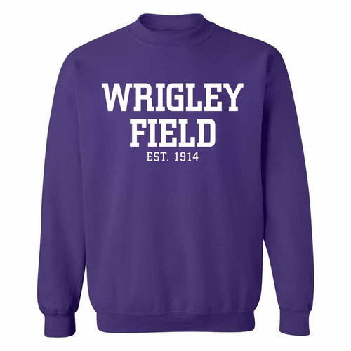 Wrigley Field Est. 1914 Northwestern Purple Core Crewneck Sweatshirt