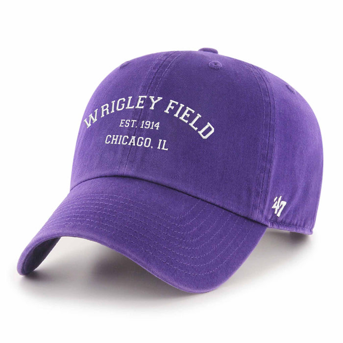 Wrigley Field Northwestern 47 Brand Clean Up Adjustable Cap