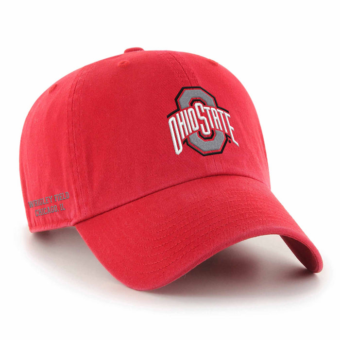 Wrigley Field Ohio State 47 Brand Clean Up Adjustable Cap
