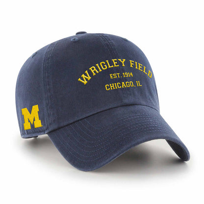 Wrigley Field University Of Michigan 47 Brand Clean Up Adjustable Cap