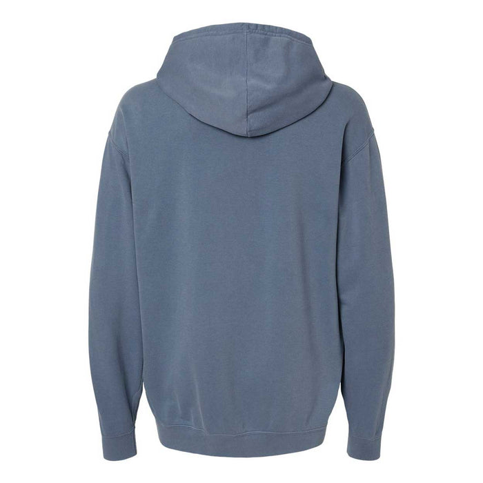 Wrigleyville Neighborhood Chicago Stars Blue Jean Lightweight Hooded Sweatshirt