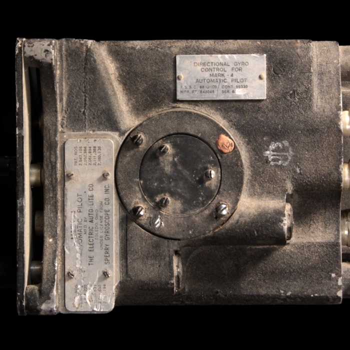 WWII Aircraft Instrument, Mark IV Autopilot Directional Gyro - 1940s - World War II