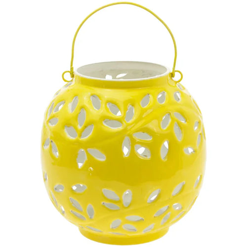 Yellow Metal Lantern Large